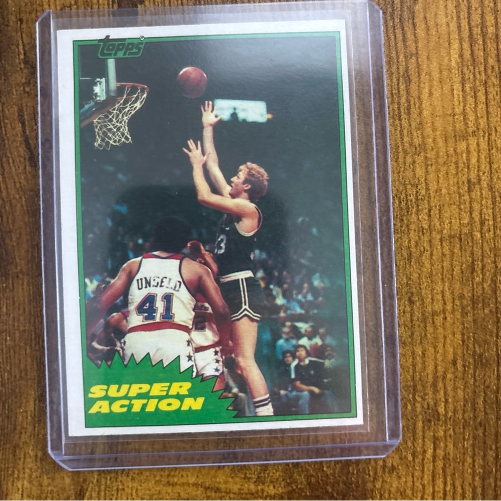 Topps Basketball Card with Green and Yellow Accents